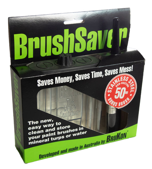 Paint brush cleaning and storage combo