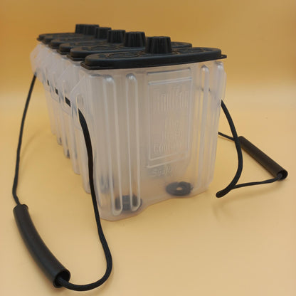 BruKon Trade 6 Pack Pallet – Bulk Paint Brush Cleaning Containers (108 'Six Packs')