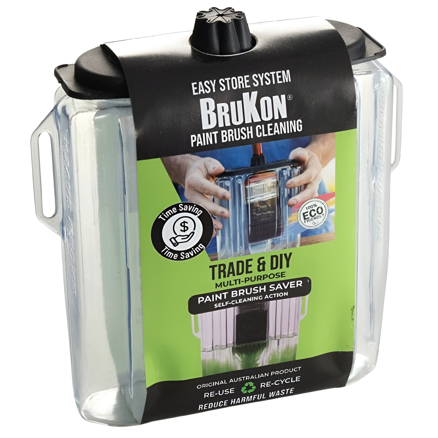 BruKon Single Pack Paint Brush Cleaning Container & Storage