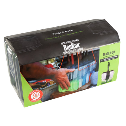 Trade Six Pack – Clean 6 Brushes at Once + Carry Handle
