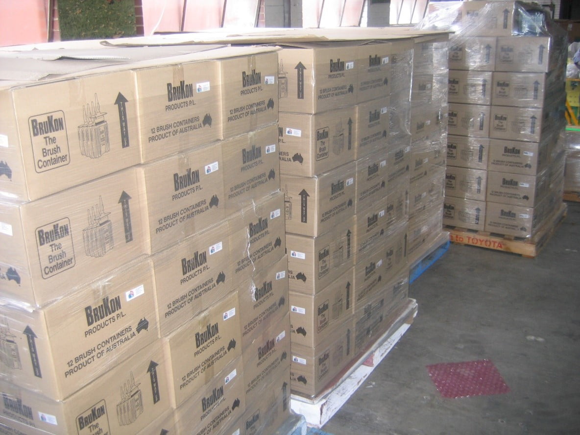 BruKon DIY 3-pack pallet, 216 packs