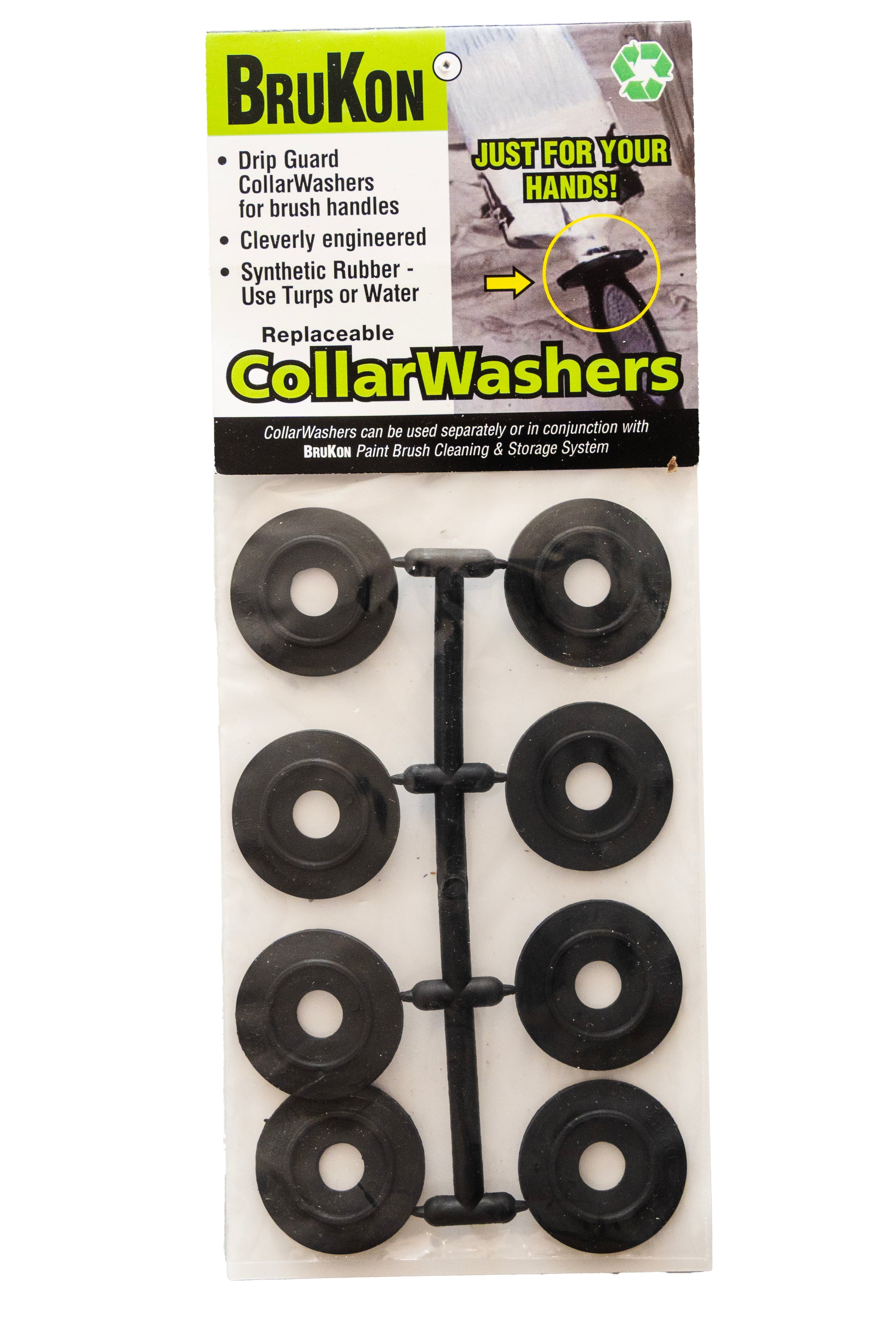 Pack of 8 paint brush collar washers