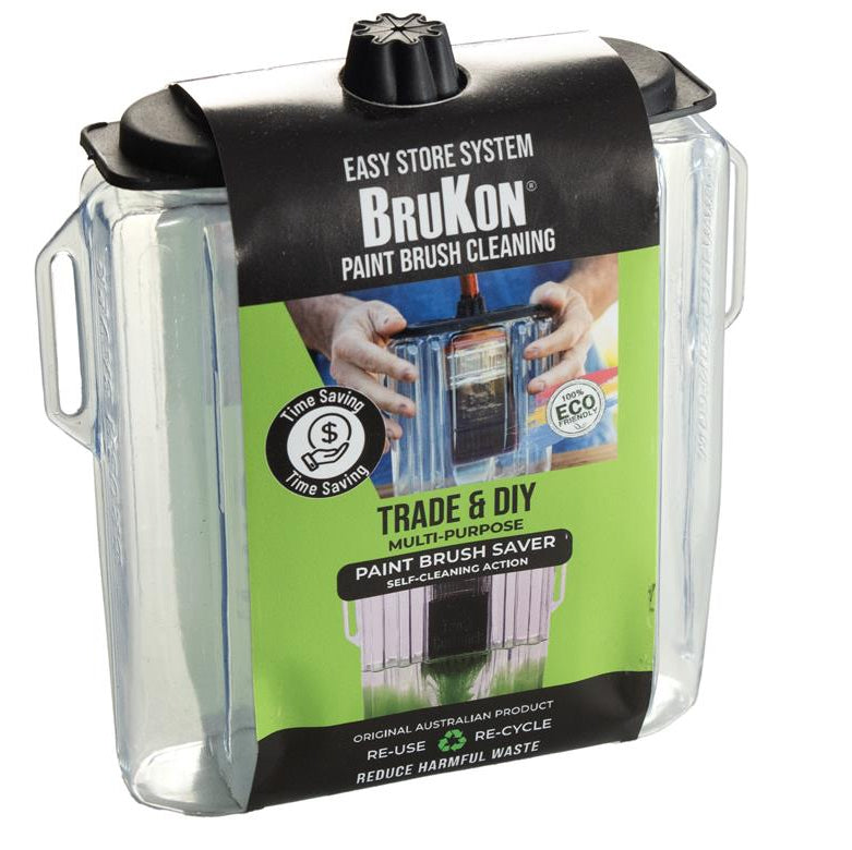 BruKon one-pack brush cleaning container