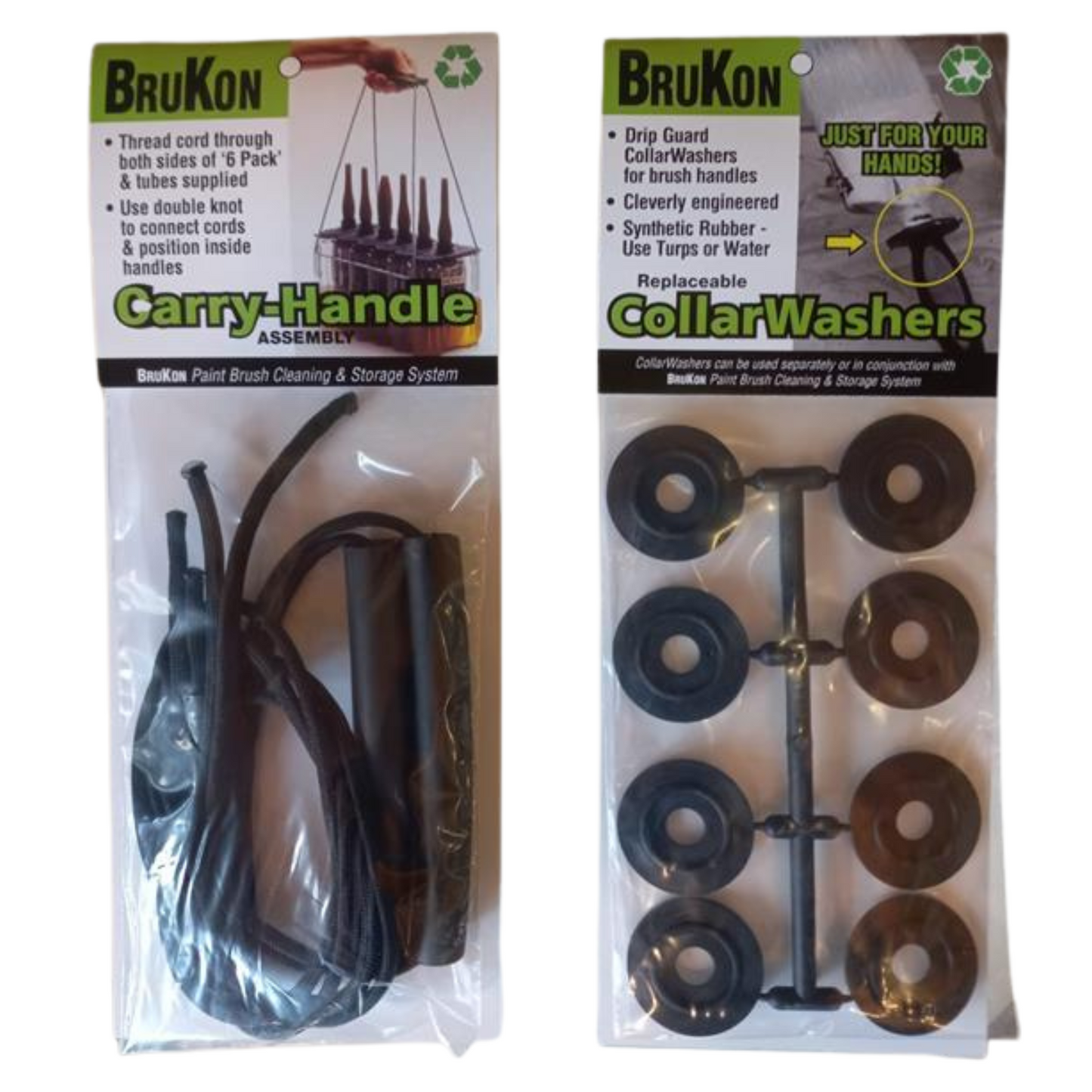 BruKon "Tower 36" 6-Pack Paint Brush Cleaner & Storage – Cleans 36 Brushes